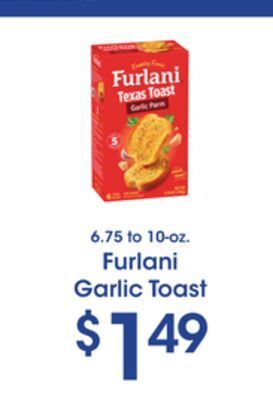 Price Rite Furlani garlic toast offer