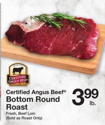 The Fresh Grocer Bottom round roast offer