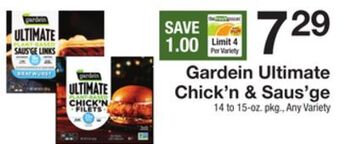 The Fresh Grocer Ultimate chick'n & saus'ge offer