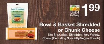 The Fresh Grocer Shredded or chunk cheese offer