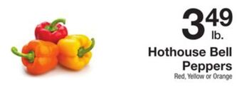 The Fresh Grocer Hothouse bell peppers offer