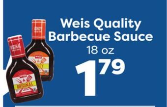 Weis Markets Weis quality barbecue sauce offer