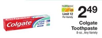 The Fresh Grocer Toothpaste offer