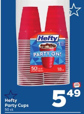 Weis Markets Hefty party cups offer