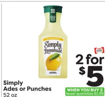 Weis Markets Simply ades or punches offer