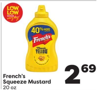 Weis Markets French's squeeze mustard offer