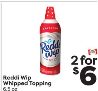 Weis Markets Reddi wip whipped topping offer