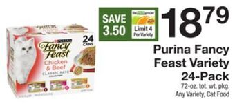 The Fresh Grocer Fancy feast variety 24-pack offer