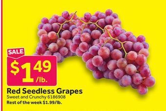 Stop&Shop Red seedless grapes offer