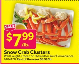 Stop&Shop Snow crab clusters offer