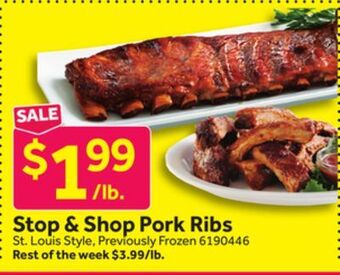 Stop&Shop Stop & shop pork ribs offer