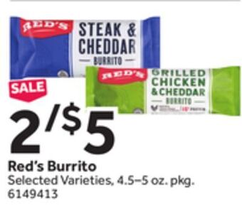 Stop&Shop Red's burrito offer