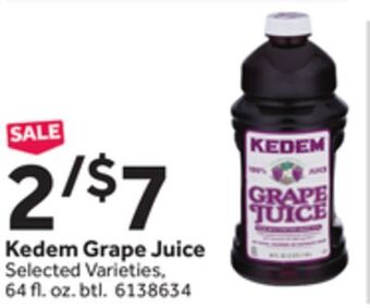 Stop&Shop Kedem grape juice offer