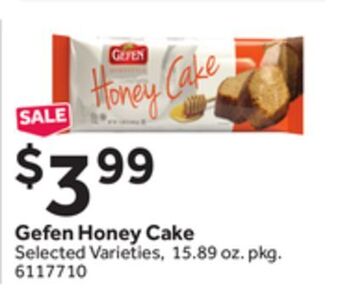 Stop&Shop Gefen honey cake offer