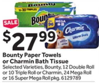 Stop&Shop Bounty paper towels or charmin bath tissue offer