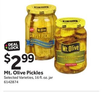 Stop&Shop Mt. olive pickles offer