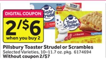 Stop&Shop Pillsbury toaster strudel or scrambles offer