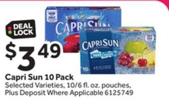 Stop&Shop Capri sun 10 pack offer