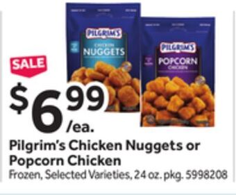 Stop&Shop Pilgrim's chicken nuggets or popcorn chicken offer