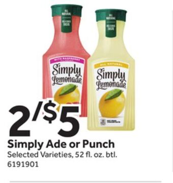 Stop&Shop Simply ade or punch offer
