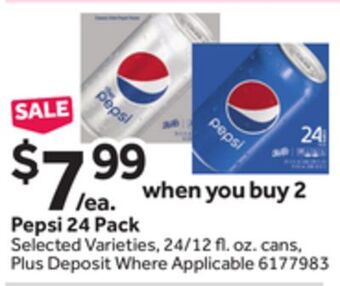 Stop&Shop Pepsi 24 pack offer