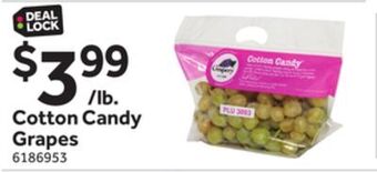Stop&Shop Cotton candy grapes offer