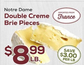 DeCicco & Sons Notre dame double creme brie pieces offer