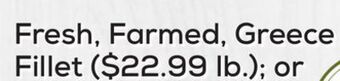 DeCicco & Sons Fresh, farmed, greece fillet offer
