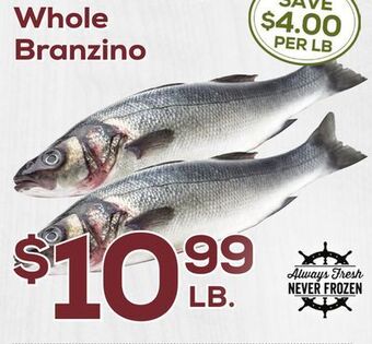 DeCicco & Sons Whole branzino offer