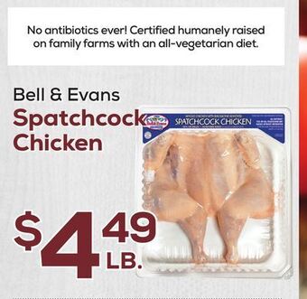 DeCicco & Sons Bell & evans spatchcock chicken offer