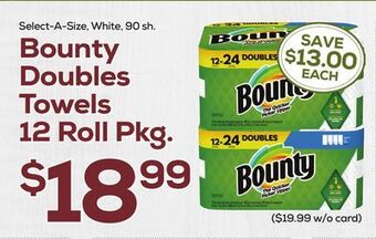 DeCicco & Sons Bounty doubles towels offer