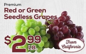 DeCicco & Sons Red or green seedless grapes offer