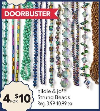 JOANN Hildie & jo strung beads offer
