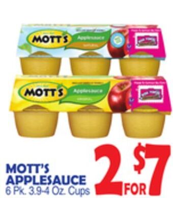 Bravo Supermarkets Mott's applesauce offer