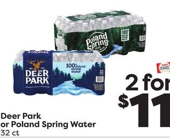 Weis Markets Deer park or poland spring water offer