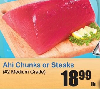 Times Supermarkets Ahi Chunks or Steaks offer