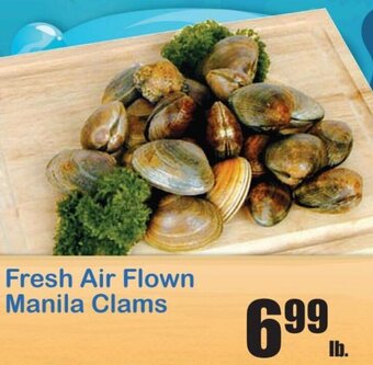 Times Supermarkets Fresh Air Flown Manila Clams offer