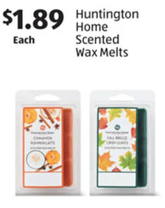 Aldi Huntington Home Scented Wax Melts offer