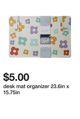 Five Below Desk mat organizer 23.6in x 15.75in offer