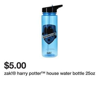 Five Below Zak! harry potter house water bottle 25oz offer