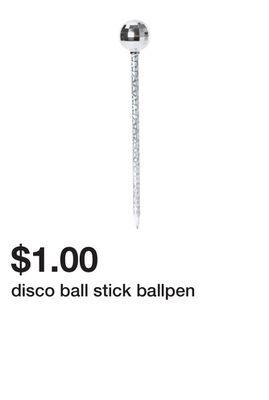 Five Below Disco ball stick ballpen offer