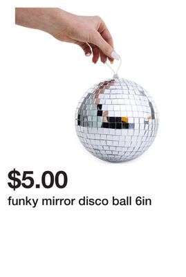 Five Below Funky mirror disco ball 6in offer