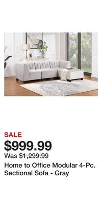 BJ’s Home to office modular 4-pc. sectional sofa - gray offer