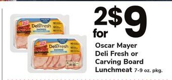 ACME Oscar mayer deli fresh or carving board lunchmeat offer
