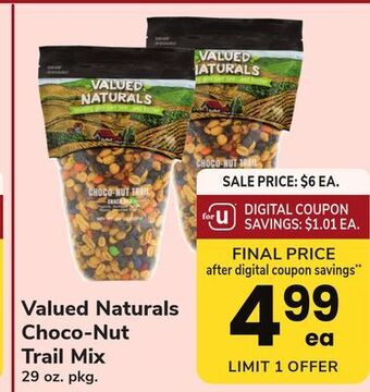ACME Valued naturals choco-nut trail mix offer