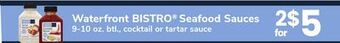 ACME Waterfront bistro seafood sauces offer