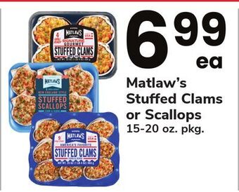 ACME Matlaw's stuffed clams or scallops offer