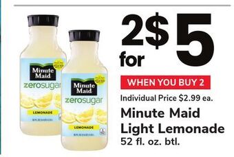 ACME Minute maid light lemonade offer