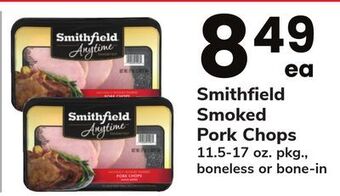 ACME Smithfield smoked pork chops offer