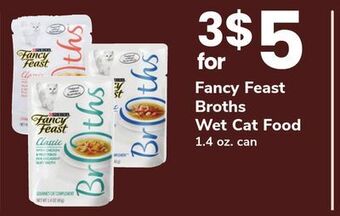 ACME Fancy feast broths wet cat food offer